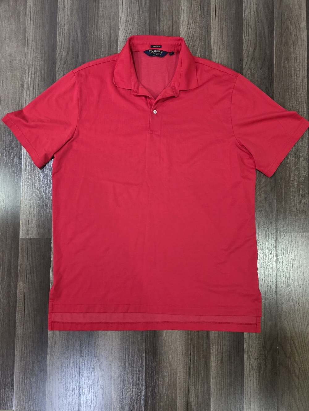 Polo Golf Ralph Lauren Red Performance Stretch Pima Cotton Blend Polo Shirt. XL